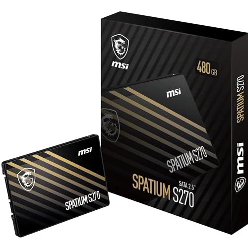 Amazon | MSI SPATIUM S270 SSD 480GB - SATA 3 2.5インチソリッド